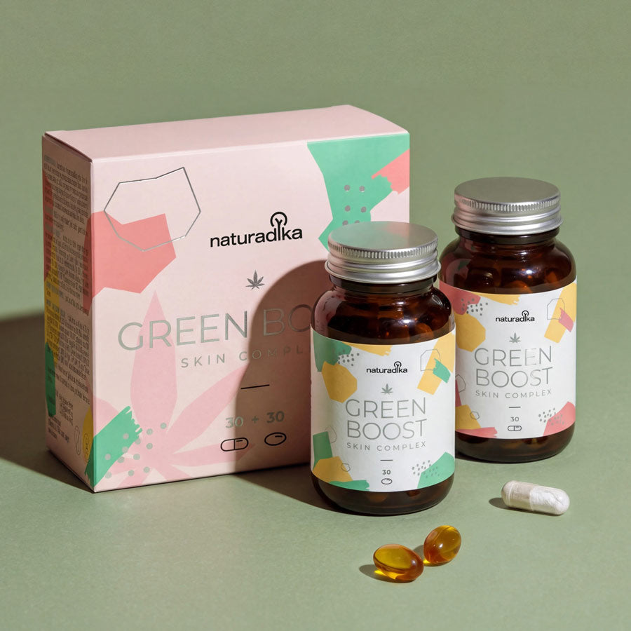 Para equilibrar tu piel mixta desde dentro — aceite de cáñamo, 6 cepas probióticas trazables y zinc patentado